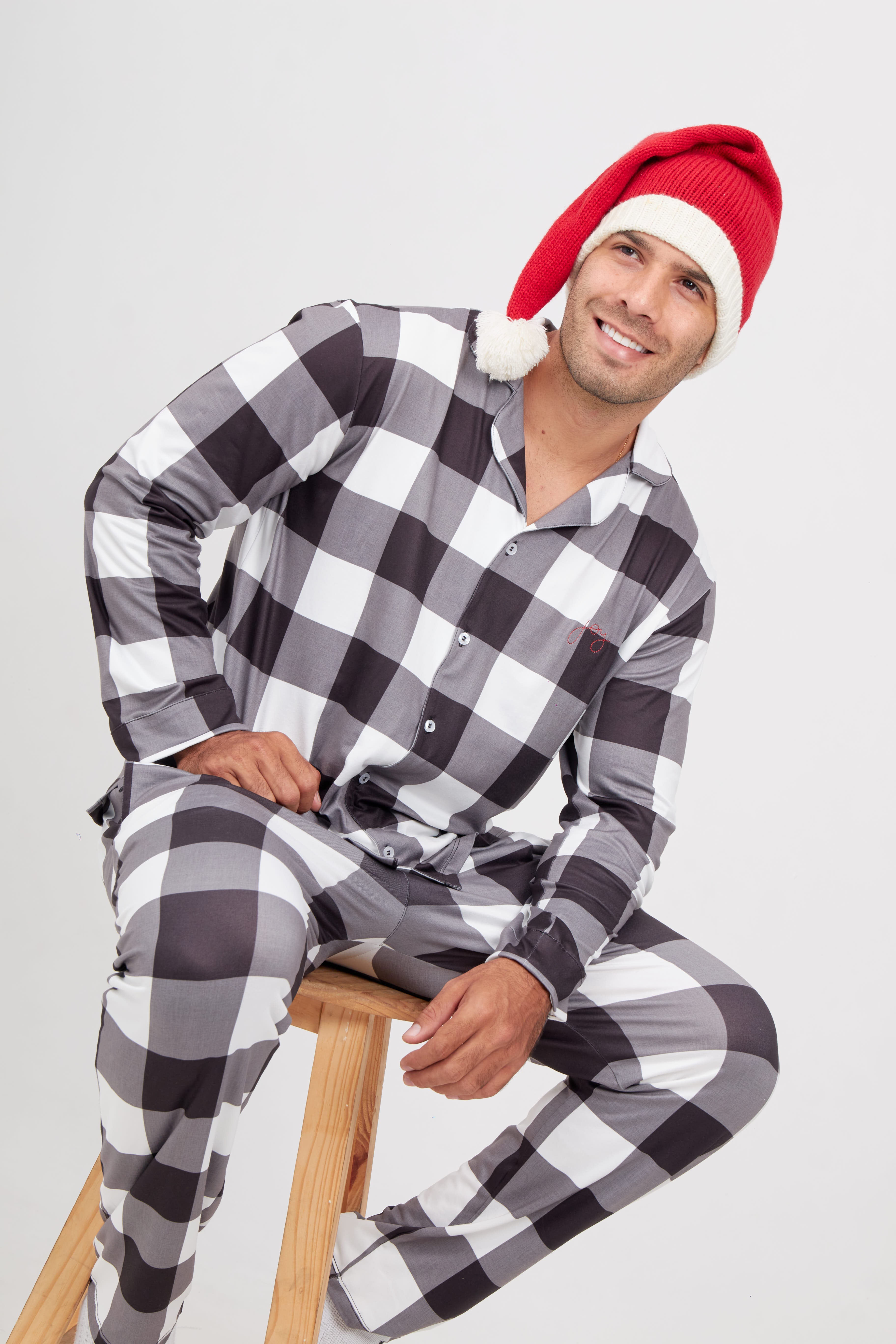 Pijama con gorro online hombre