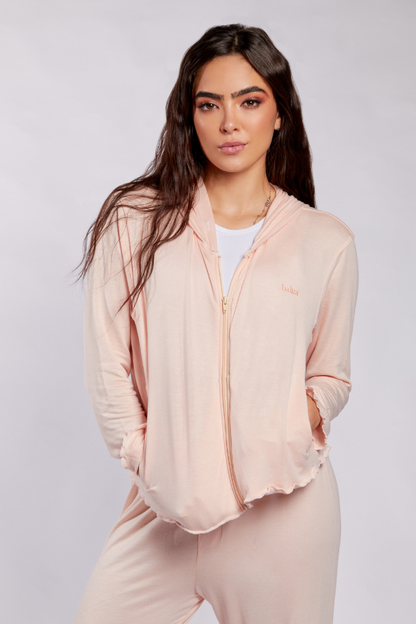 Balmi zip up sweater Pink